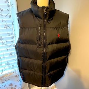 NWT: Polo by Ralph Lauren Black Down Vest XL